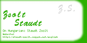 zsolt staudt business card